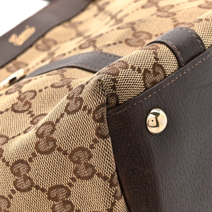 Gucci Monogram Medium Abbey Tote Brown 14 of 17