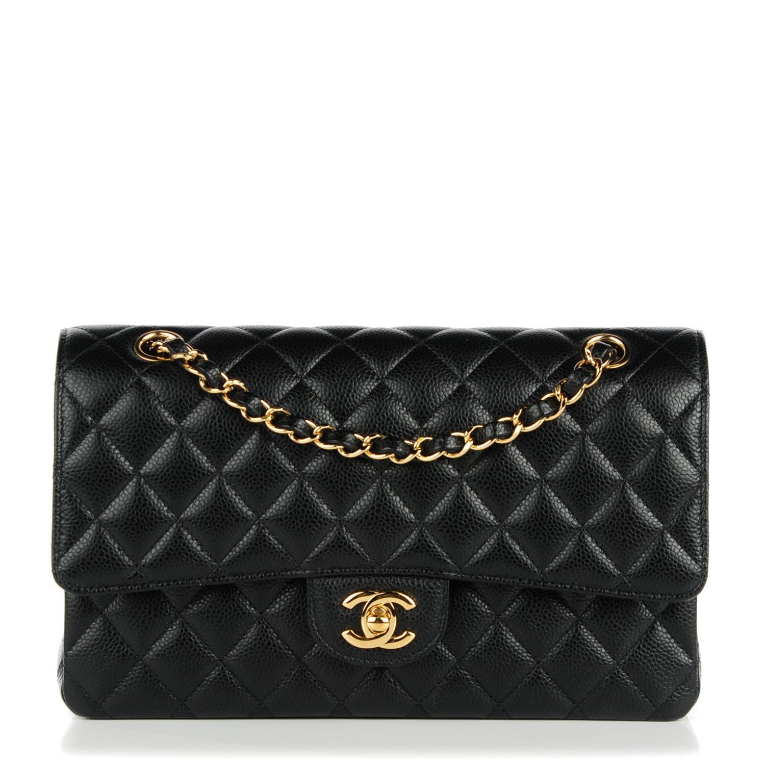 Chanel Caviar Quilted Medium Double Flap Black 1 of 8