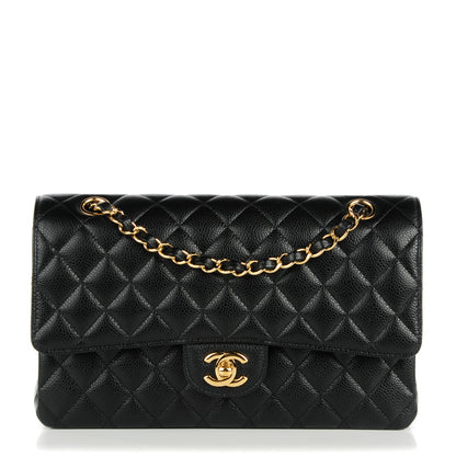 Chanel Caviar Quilted Medium Double Flap Black 1 of 8