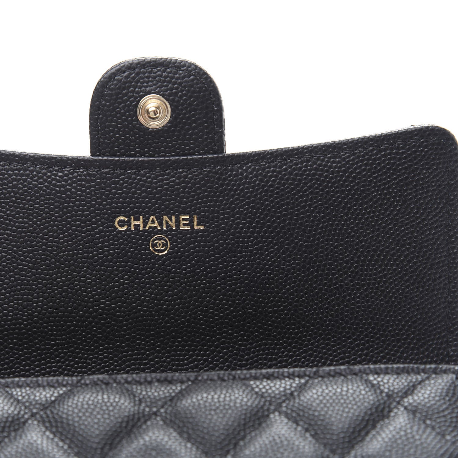 Chanel Caviar Quilted Medium Flap Wallet Black 6 of 9