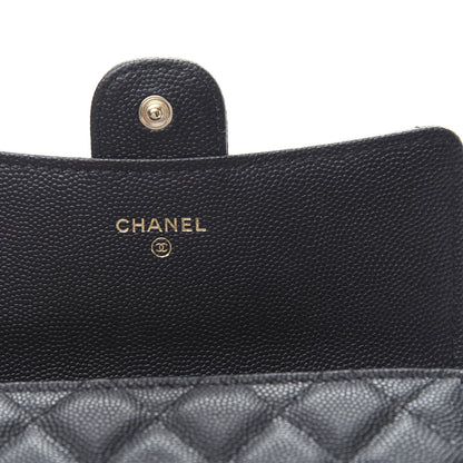 Chanel Caviar Quilted Medium Flap Wallet Black 6 of 9