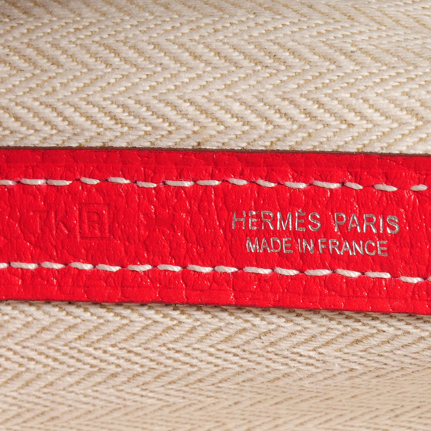 Hermes Vache Country Garden Party Tote TPM Rouge Casaque 8 of 9