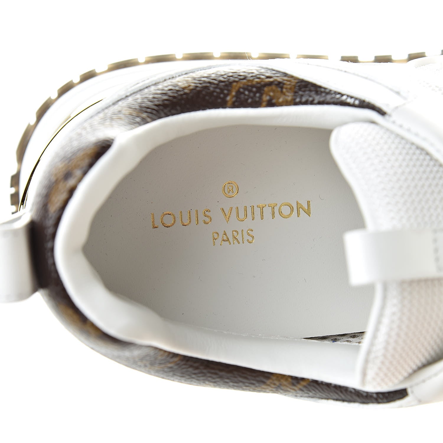 Louis Vuitton Calfskin Monogram Run Away Sneakers 40 White 7 of 10