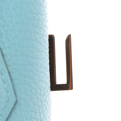 Hermes Togo Birkin 35 Bleu Atoll 22 of 36