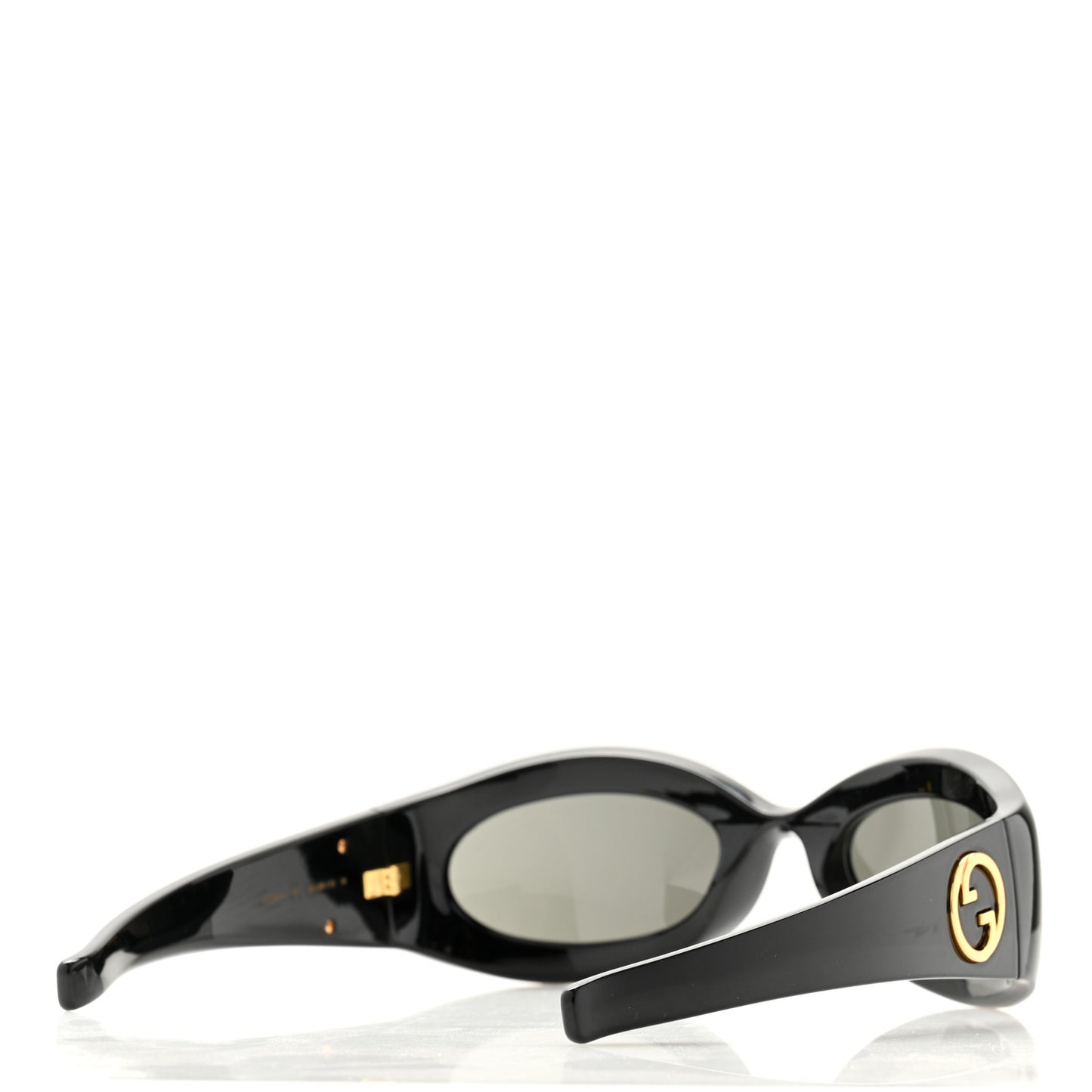 Acetate Oval Sunglasses GG1247S Black