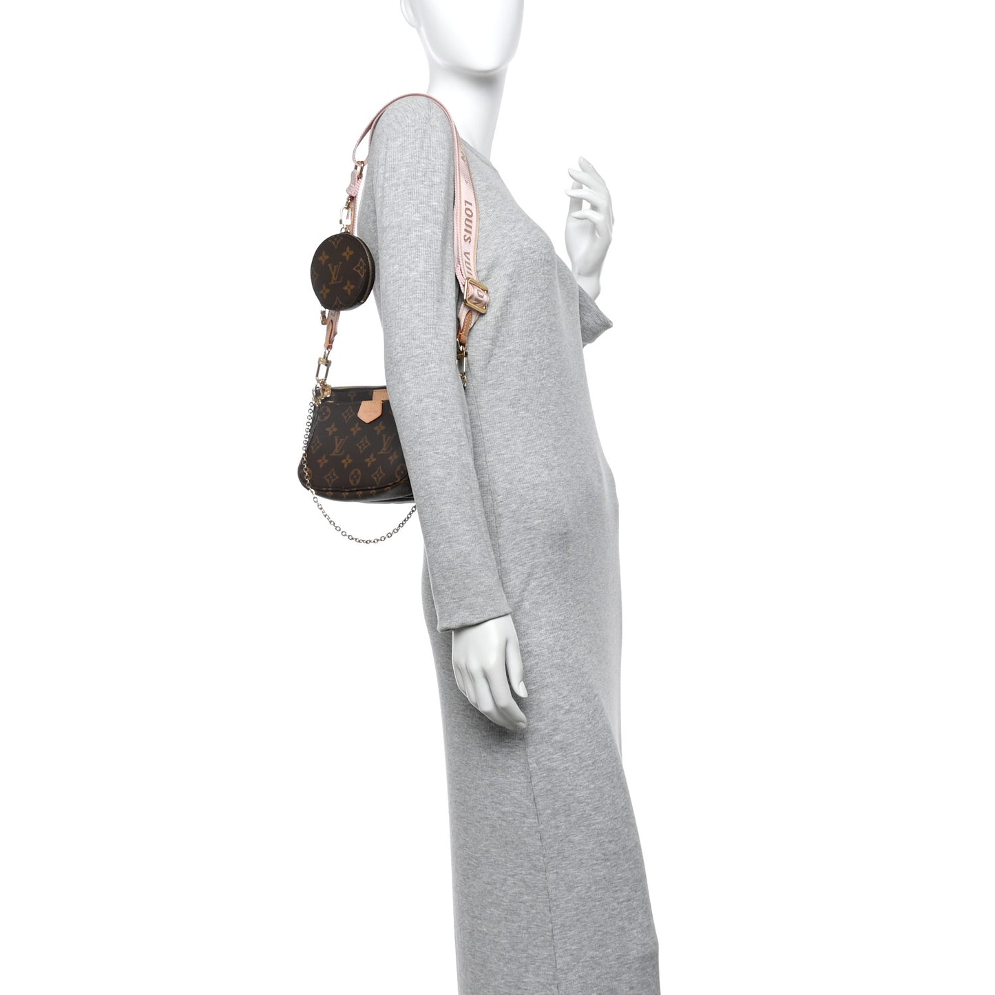 Monogram Multi Pochette Accessories Rose Clair