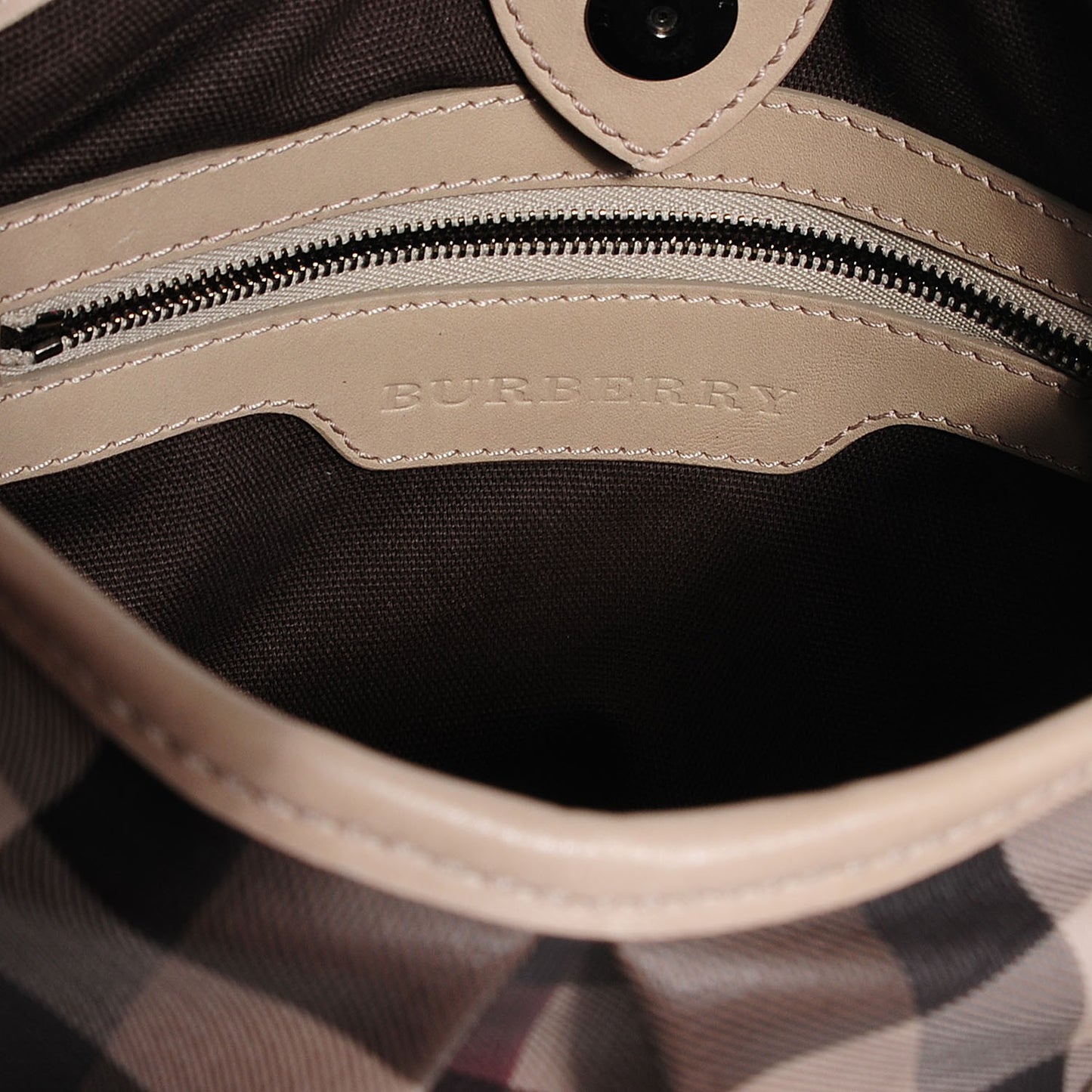 Smoked Check Small Northfield Tote Trench