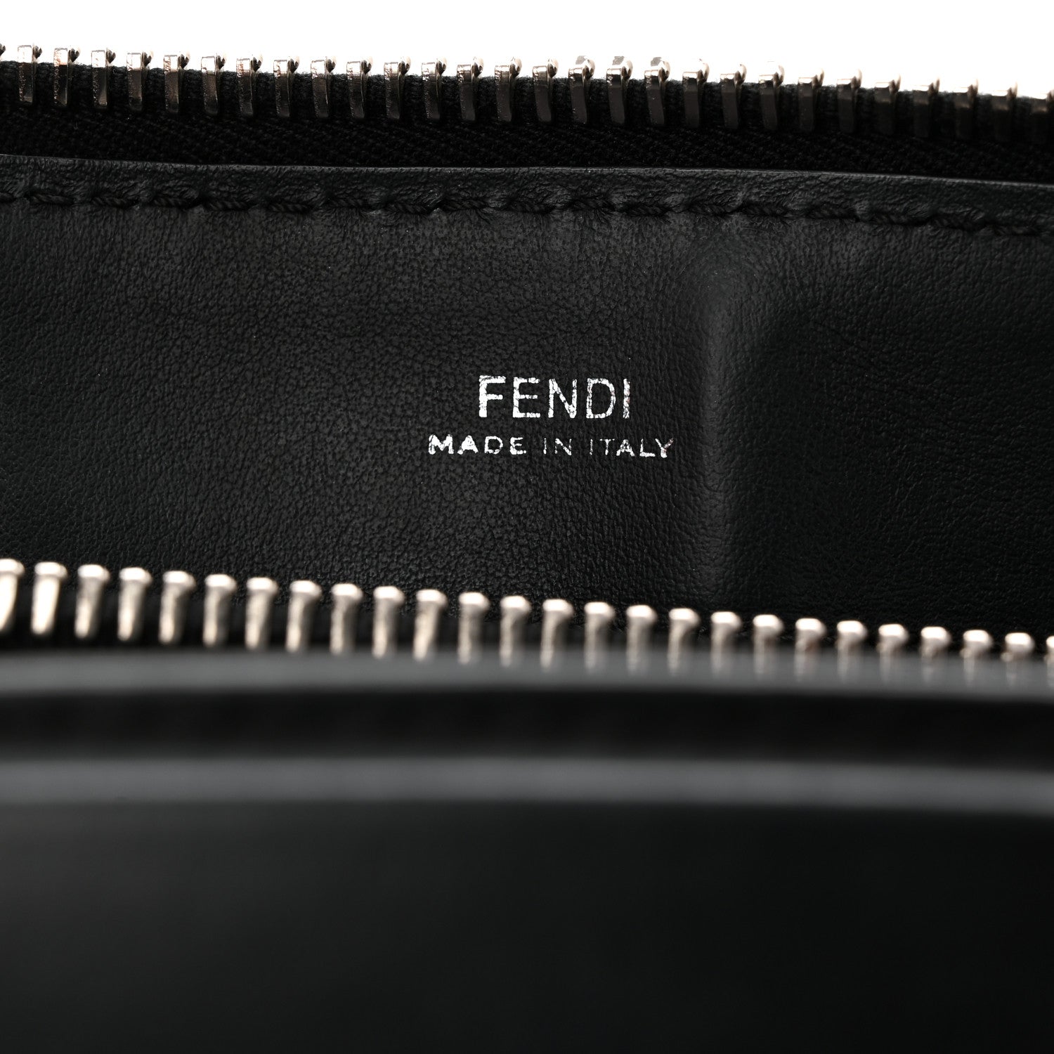 Fendi Vitello Baltico Dolce DotCom Satchel Black Blue Royal 6 of 10