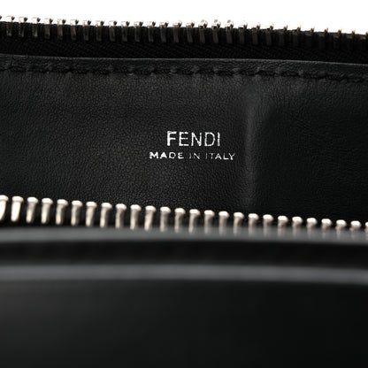 Fendi Vitello Baltico Dolce DotCom Satchel Black Blue Royal 6 of 10