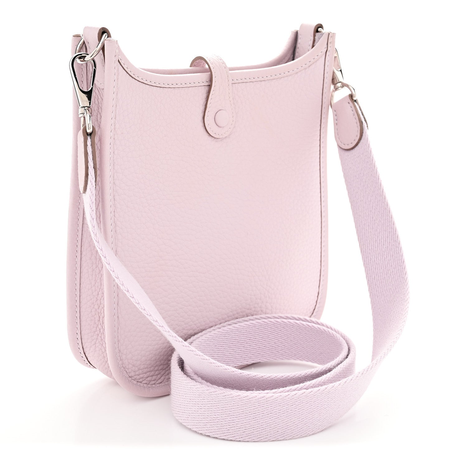 Hermes Taurillon Clemence Evelyne TPM Mauve Pale 3 of 10