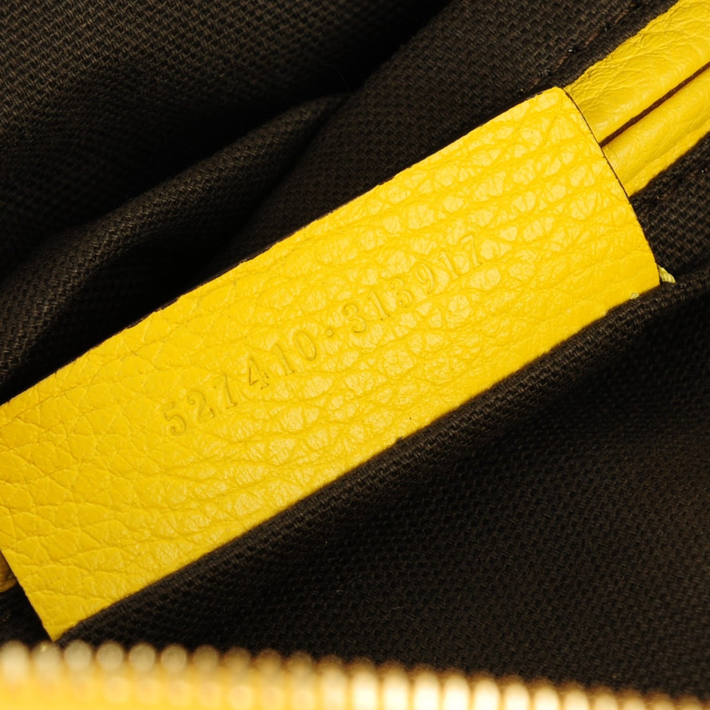 Grainy Calfskin Padlock Skull Clutch Yellow