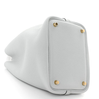 Hermes Taurillon Clemence Picotin Lock 18 PM Bleu Pale 9 of 11