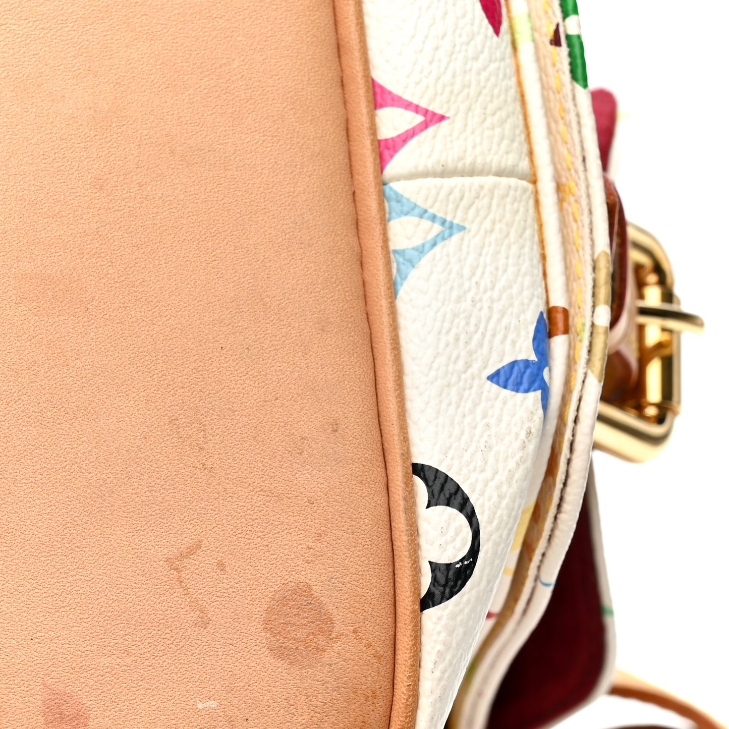Monogram Multicolor Petit Noe White