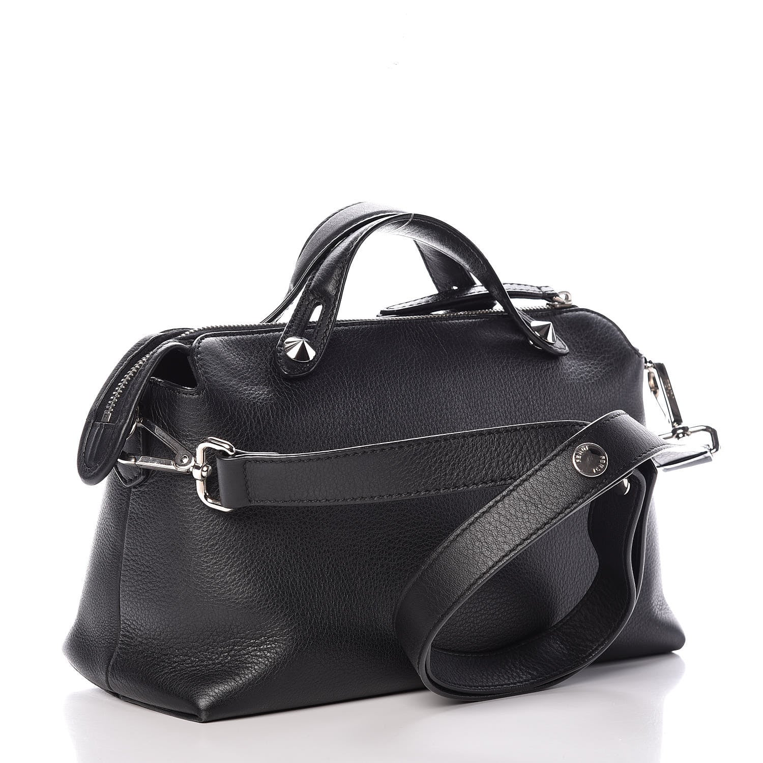 Fendi Vitello Dolce Marmol Medium By The Way Boston Bag Black 3 of 12