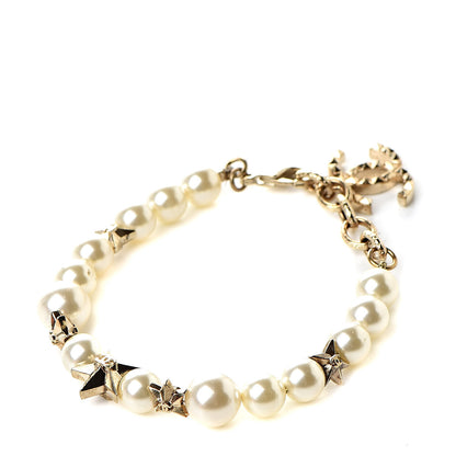 Chanel Pearl Star CC Bracelet Gold 3 of 4
