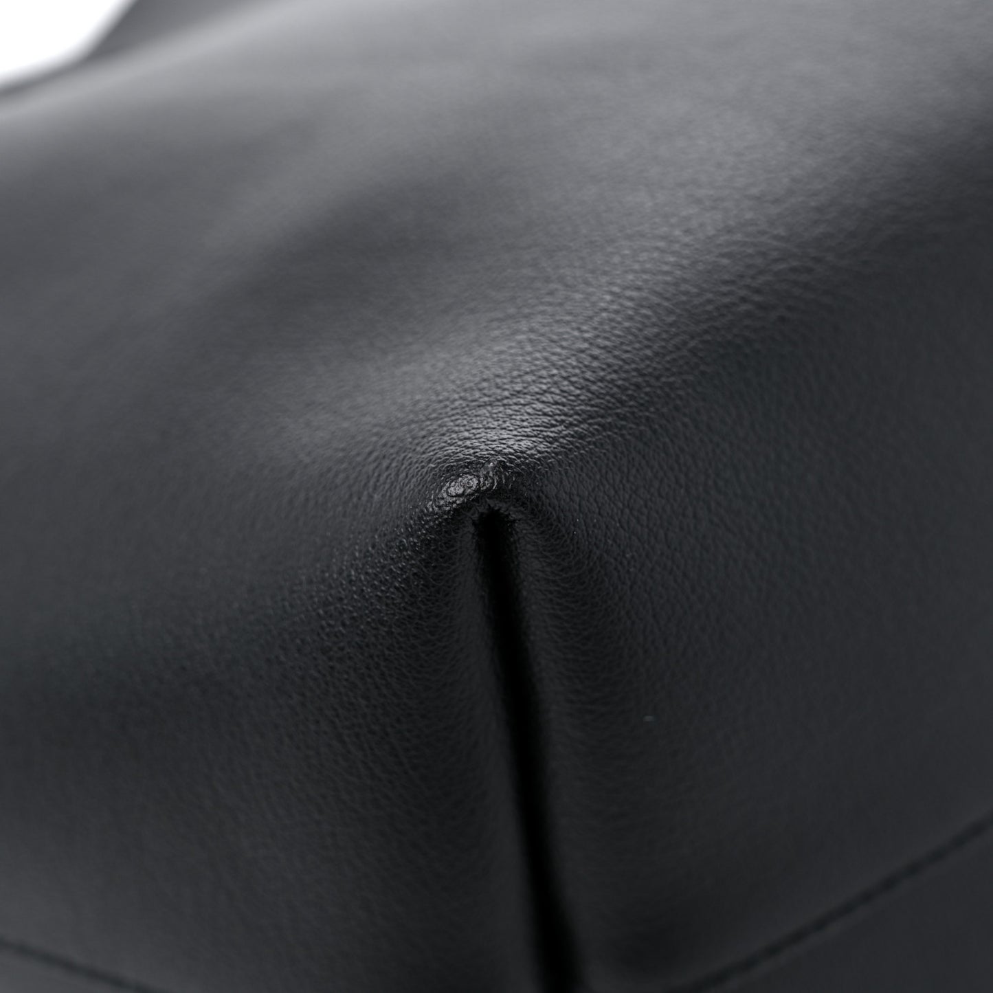 Calfskin Large Shopping Tote Black