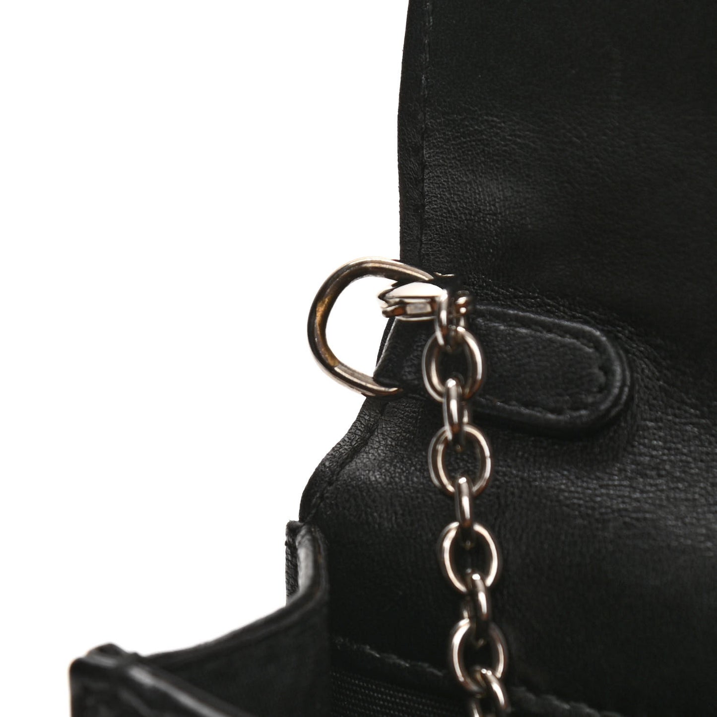 Lambskin Cannage Lady Dior Convertible Clutch Black