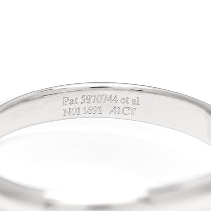 Tiffany Platinum Diamond .41 Lucida Engagement Ring 49 5 6 of 7
