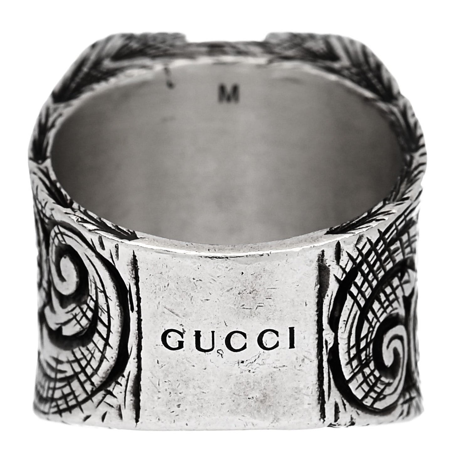 Sterling Silver Letter N Ring 57 8