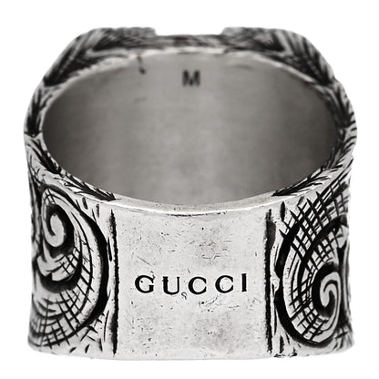 Gucci Sterling Silver Letter N Ring 57 8 4 of 6