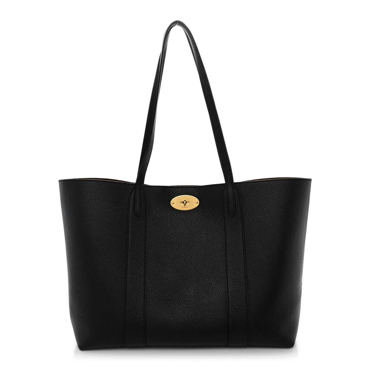 Mulberry Small Classic Grain Bayswater Tote  Black 1 of 12