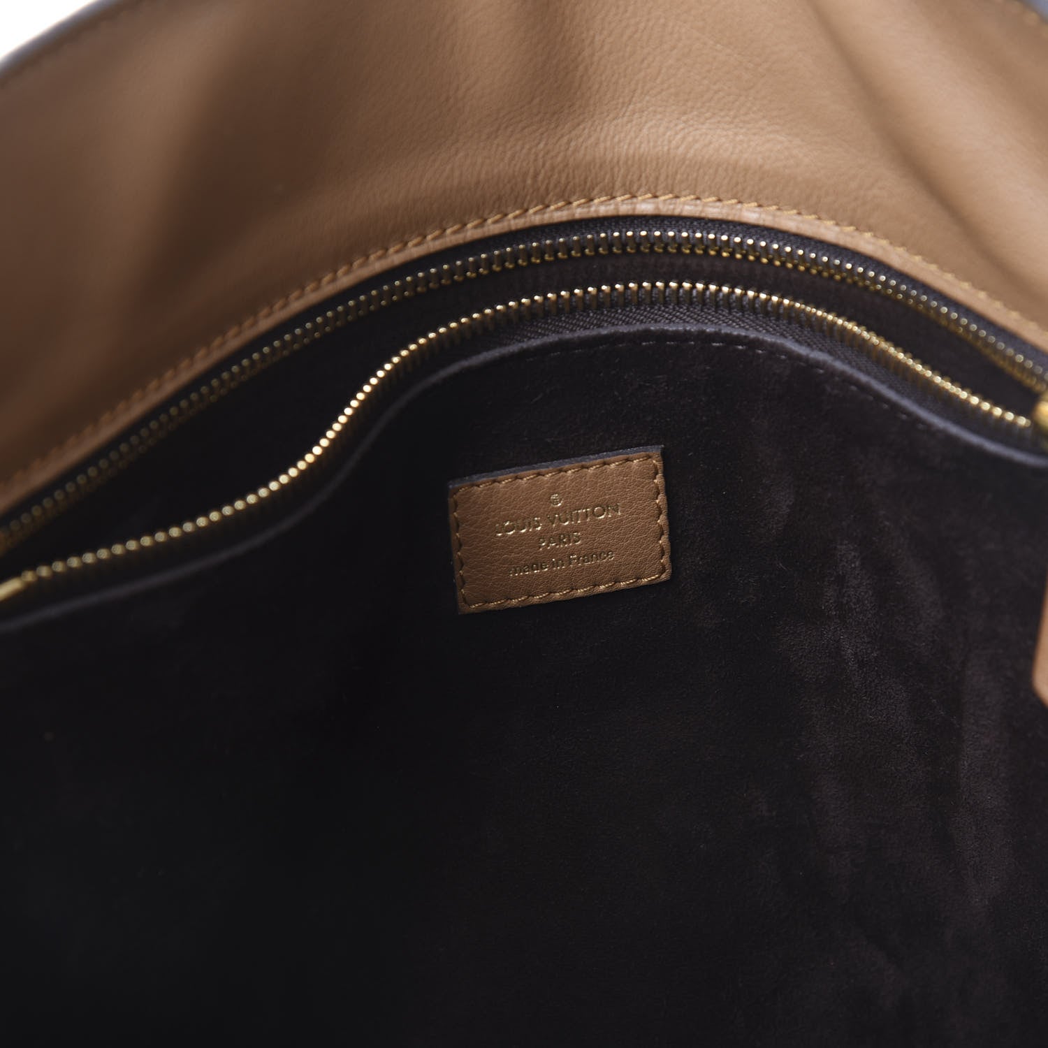 Louis Vuitton Veau Soie Calfskin Parnassea Bagatelle Hobo Hazelnut 9 of 13