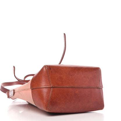 Mansur Gavriel Canvas Calfskin Bucket Bag Blush Moss 4 of 9