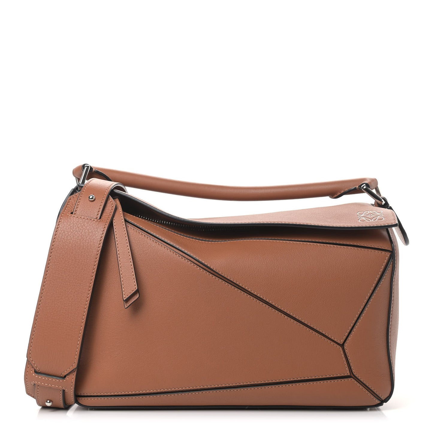 Calfskin Medium Puzzle Bag Tan