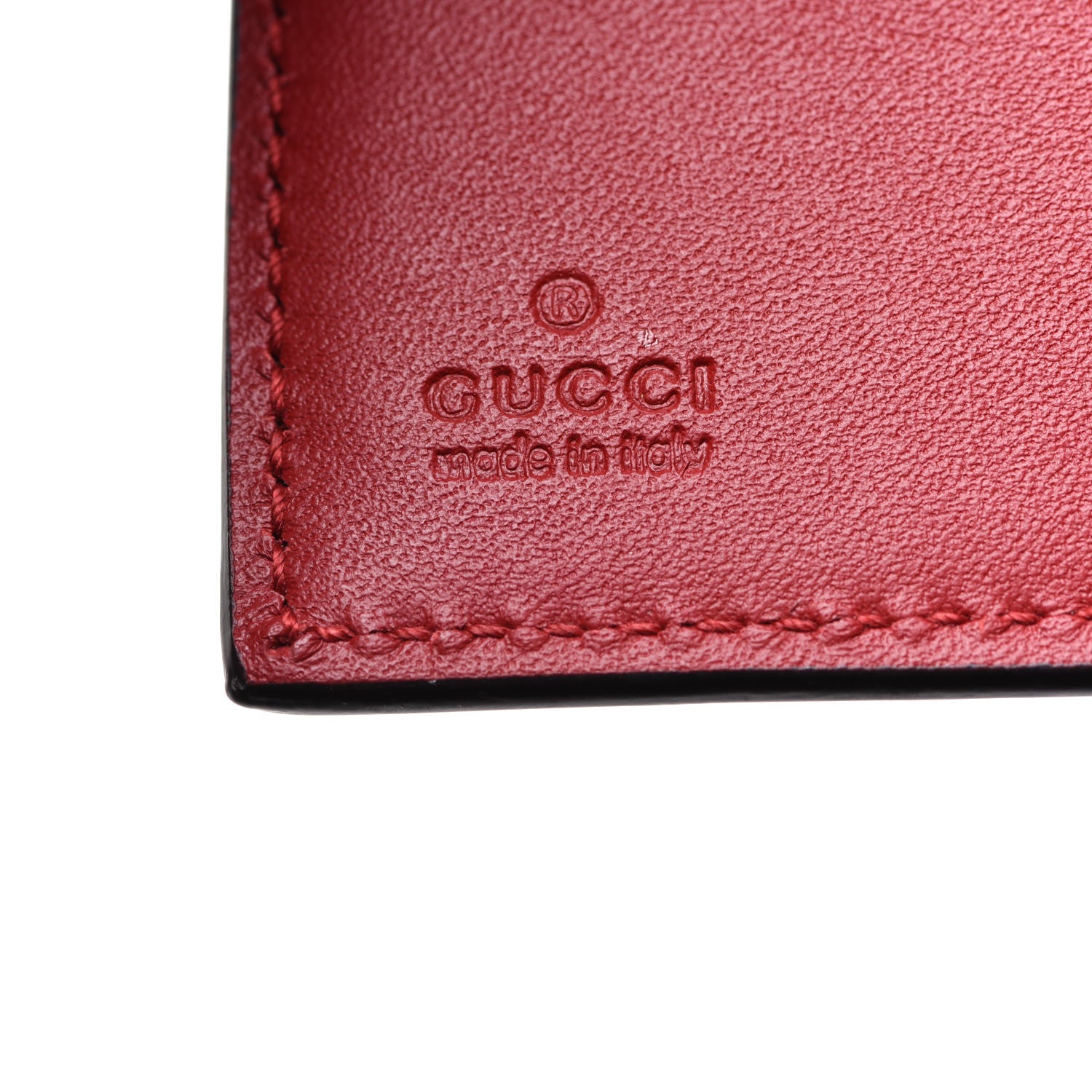 Gucci Calfskin Sylvie Wallet Hibiscus Red 6 of 7