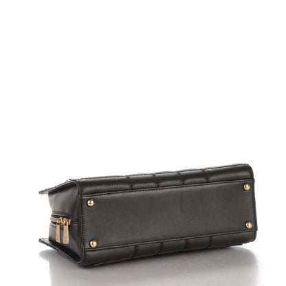 Chanel Calfskin Square Stitched Shoulder Bag Black 4 of 7