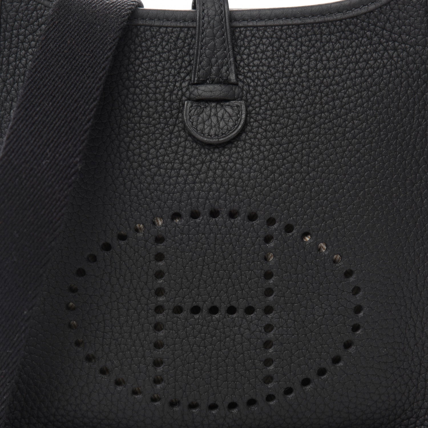 Hermes Taurillon Clemence Evelyne TPM Black 8 of 10