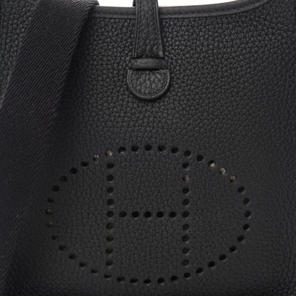 Hermes Taurillon Clemence Evelyne TPM Black 8 of 10