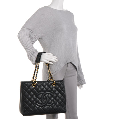 Chanel Caviar Grand Shopping Tote GST Black 2 of 9