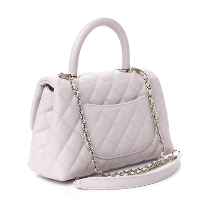 Chanel Caviar Quilted Mini Coco Handle Flap Lilas Lilac 4 of 11