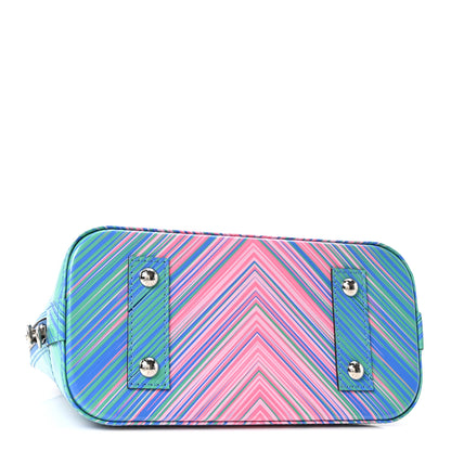 Louis Vuitton Epi Tropical Alma BB Blue Rose 4 of 9