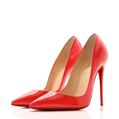 Christian Louboutin Patent So Kate 120 Pumps 37 Poppy 3 of 9