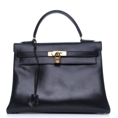 Hermes Box Kelly Retourne 32 Indigo 1 of 27