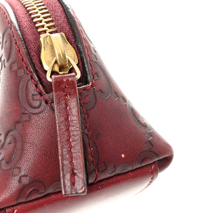 Gucci Guccissima Small Cosmetic Pouch Burgundy 8 of 11