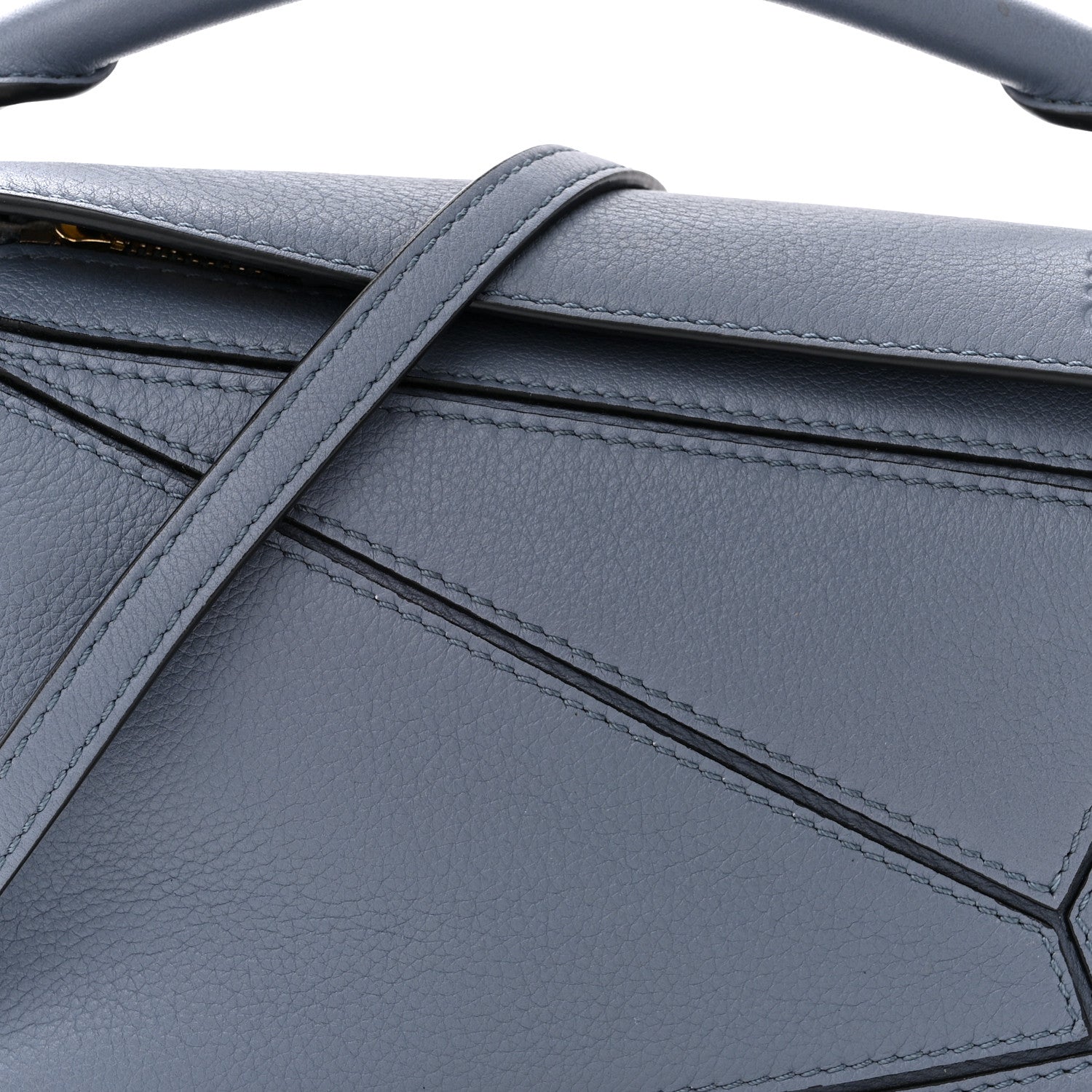 Loewe Calfskin Mini Puzzle Bag Blue 8 of 12
