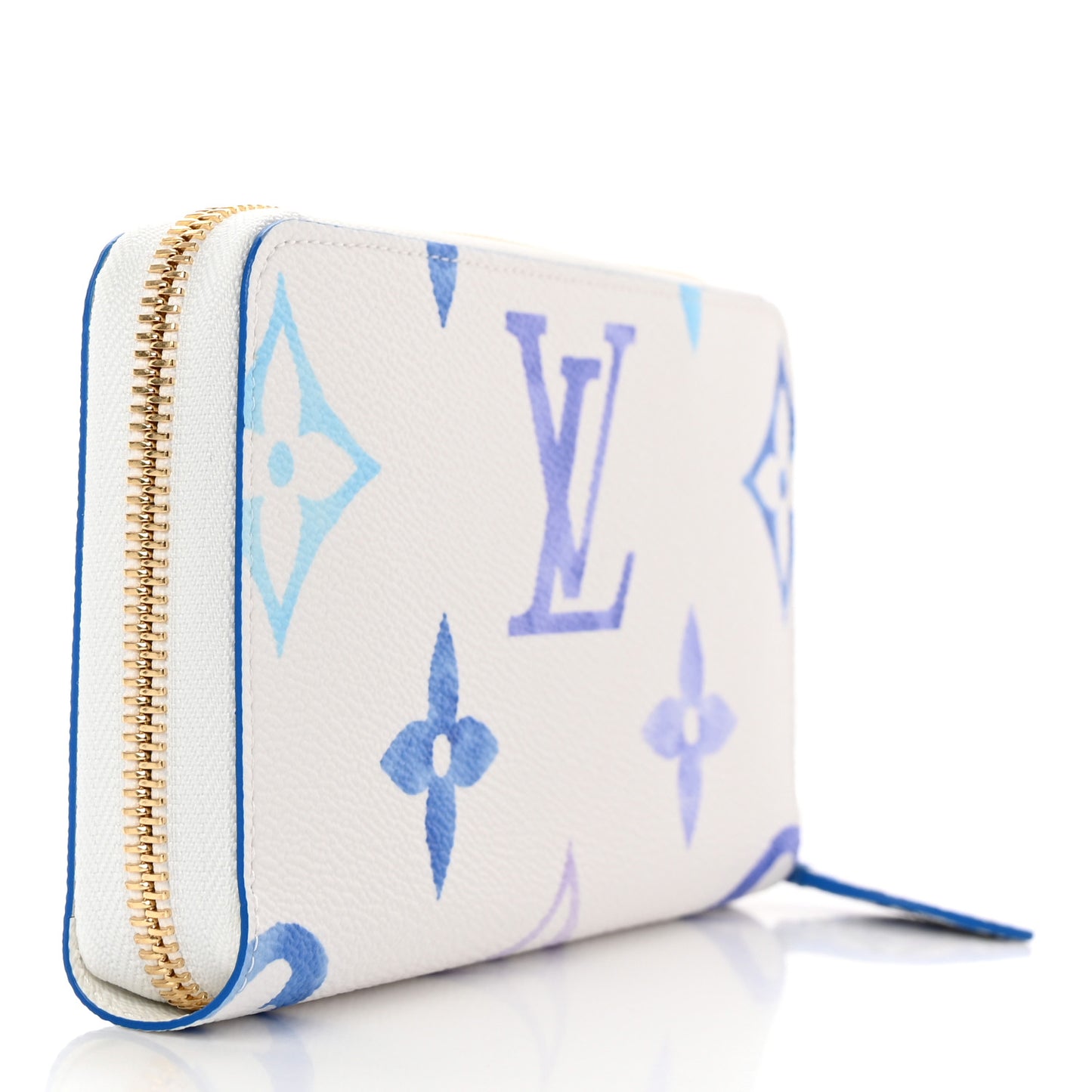 Monogram Giant By The Pool Zippy Wallet Resort Blue