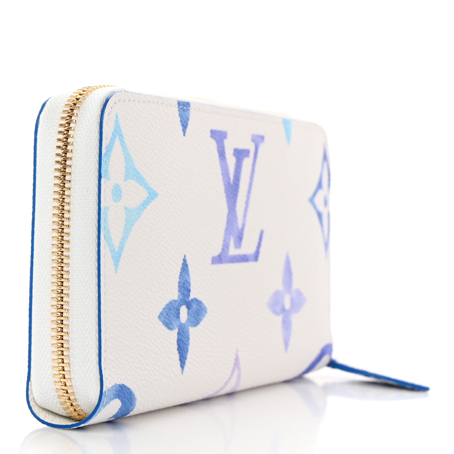 Louis Vuitton Monogram Giant By The Pool Zippy Wallet Resort Blue 3 of 7