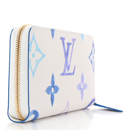 Louis Vuitton Monogram Giant By The Pool Zippy Wallet Resort Blue 3 of 7