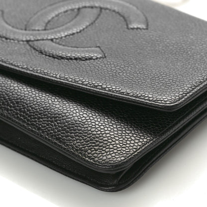 Chanel Caviar Timeless CC Wallet On Chain WOC Black 10 of 10