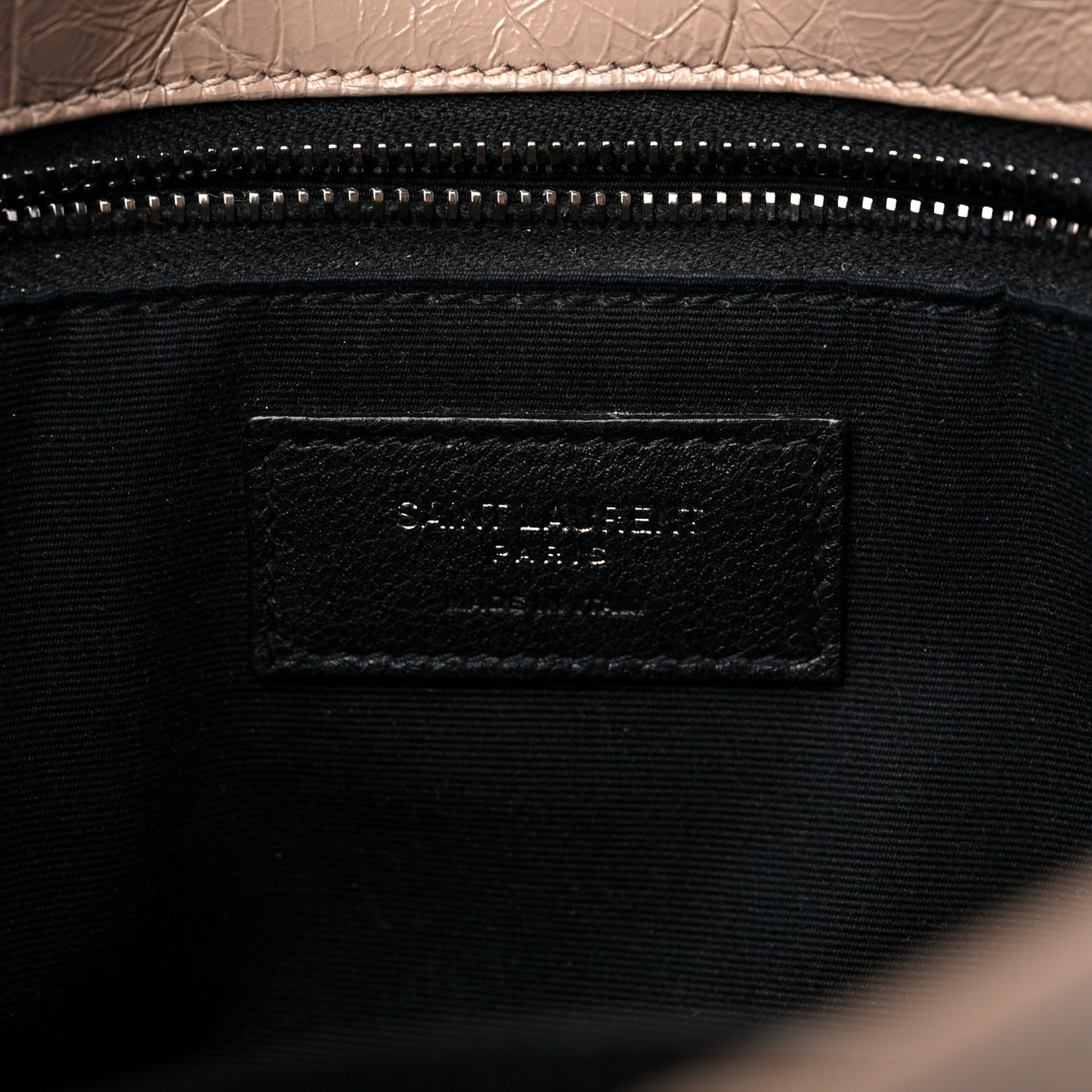 Crinkled Calfskin Matelasse Monogram Medium Niki Chain Satchel Gold Sand