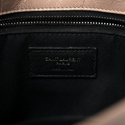 Saint Laurent Crinkled Calfskin Matelasse Monogram Medium Niki Chain Satchel Gold Sand 6 of 12