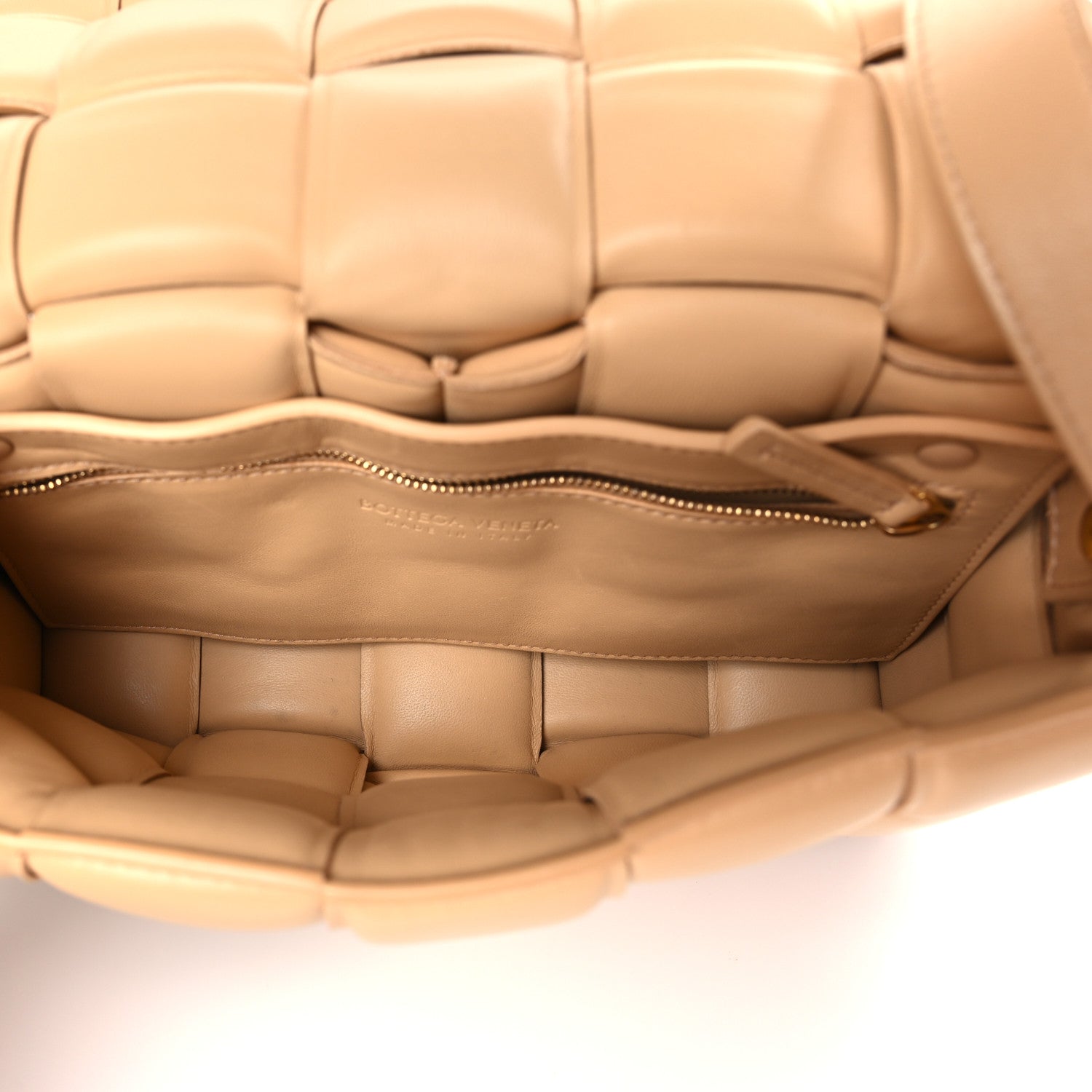 Bottega Veneta Nappa Maxi Intreccio Padded Cassette Crossbody Bag Almond 5 of 11