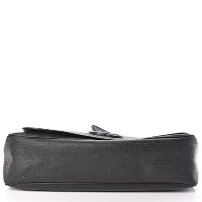 Gucci Coated Canvas Interlocking G Large Flap Messenger Bag Black 13 of 13