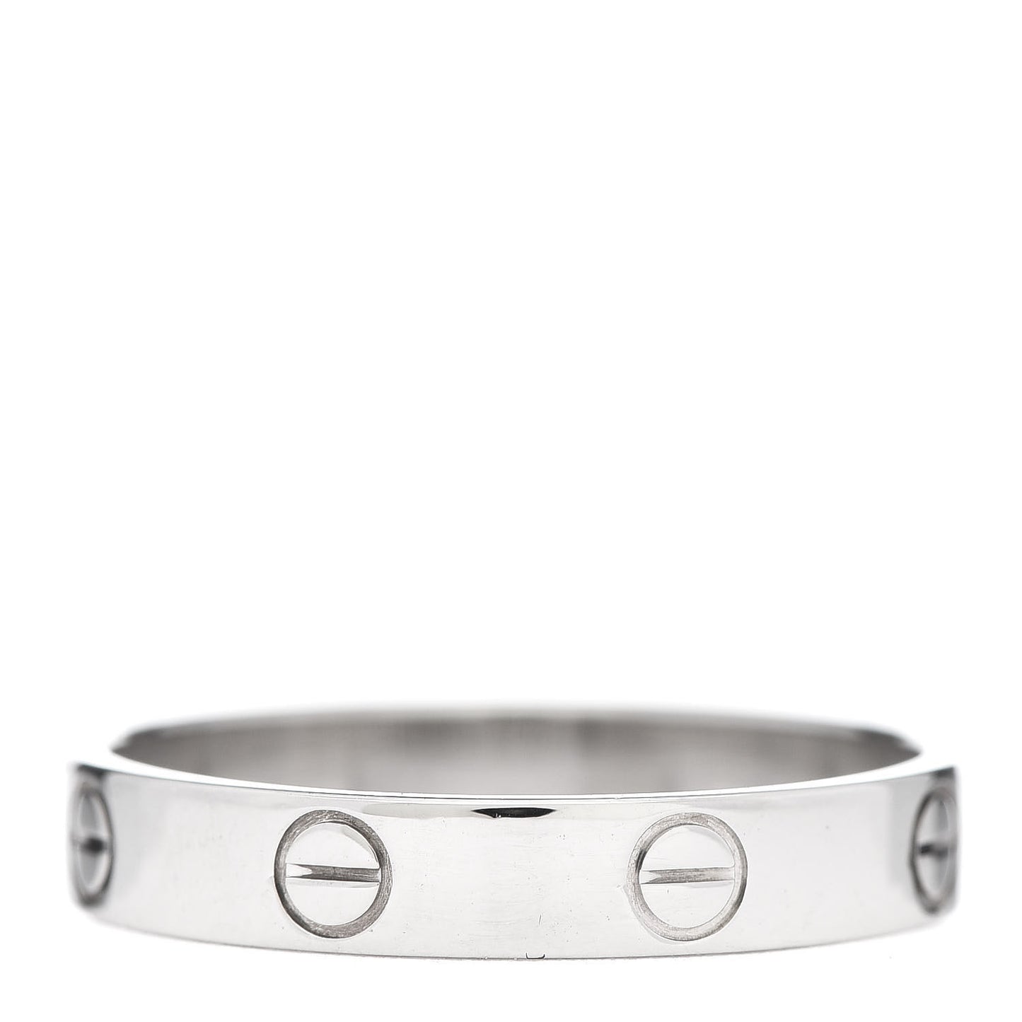 18K White Gold 3.5mm LOVE Wedding Band Ring 58 8.25