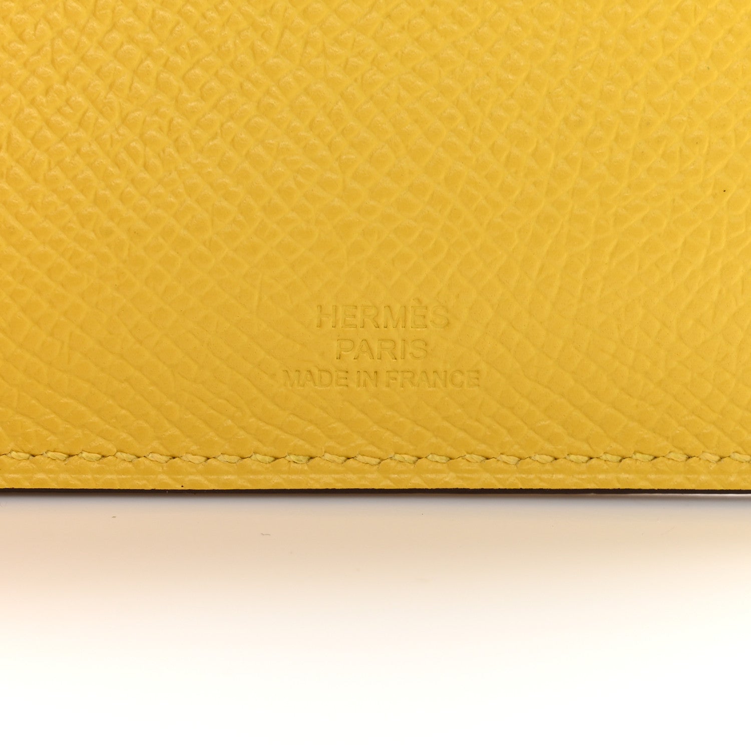 Hermes Epsom Tarmac PM Passport Holder Jaune De Naples 7 of 9