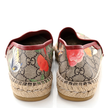 Gucci GG Supreme Monogram Tian Womens Espadrilles 38 Beige Multicolor Red 9 of 9